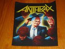ANTHRAX AMONG THE LIVING RARE 80s BACKPATCH SLAYER DARK ANGEL LAAZ ROCKIT