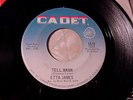 ETTA JAMES Tell Mama / I'd Rather Go Blind NORTHERN SOUL 45 Original CADET Hear