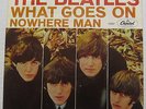 THE BEATLES What Goes On / Nowhere Man 45 rpm Capitol 5587 Picture Sleeve EX