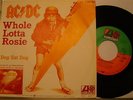 Single 7 45 AC/DC   Whole Lotta Rosie   Dog eat dog  Mint