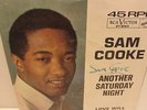 SAM COOKE 45 PICTURE SLEEVE PS ANOTHER SATURDAY NIGHT SIGNED AUTOGRAPH RCA