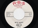 '60 ROCKABILLY/Teen R&R BOBBY LEE Miss Mary/Little Girl A-B-S 106 VG++ HEAR BOTH