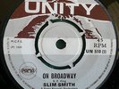 SLIM SMITH-ON BROADWAY BOSS PAMA UNITY 45 REGGIE ON BROADWAY VOCAL LISTEN