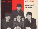 BEATLES Can't Buy Me Love RARE *M-* cond Denmark 45 UNIQUE danish p/s LISTEN