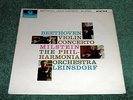 COLUMBIA SAX 2508 BLUE / SILVER BEETHOVEN VIOLIN CONCERTO MILSTEIN LEINSDORF