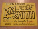 RAY SMITH 45 rare  7  SUN  hand signed right behind you rockabilly EXCELLENT 