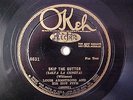 Louis Armstrong & Hot Five 78 rpm Okeh 8631 Knee Drops / Skip the Gutter Nice E