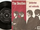 THE BEATLES YESTERDAY & ACT NATUALLY DANISH 45+PS 1965 J LENNON P McCARTNEY BEAT