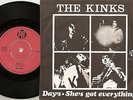 THE KINKS DAY`S & SHE`S GOT EVERYTHING DANISH 45+PS 1968 MOD FREAKBEAT PSYCH