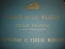 MINT Gramophone 4x 78 rpm FRANCK Sonata in A Major - HEPHZIBAH & YEHUDI MENUHIN