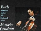 BACH: 6 Suiten für Violoncello Solo BWV 1007 - 1012 (3 LP-Box / MAURICE GENDRON)