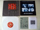 FRONT 242 FRONT BY FRONT LP + PROMO BOOKLET WORD BY WORD AUTOGRAPHED