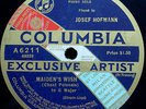 JOSEF HOFMANN    Chopin Grieg    COLUMBIA BANNER A 6211 rec. 1916/8