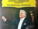 DG 2707 124 GERMAN *LEONARD BERNSTEIN* BEETHOVEN SYMPHONIES NO. 9 & 8 *2 LP SET*