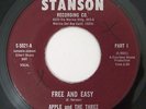 Rare Funk 45 APPLE AND THE THREE ORANGES Free And Easy on Stanson
