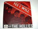 THE HOLLIES - NOBODY / YES I WILL - 45 SINGLE RARE 1965 NORWAY PS BEAT LISTEN