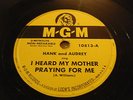 HANK & AUDREY WILLIAMS 78 I Heard My Mother Praying For Me 1948 MGM 10813