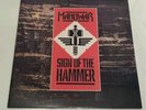 MANOWAR RARE LP SIGN OF THE HAMMER CZECH ONLY GREEN VINYL MINT
