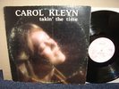 CAROL KLEYN - TAKIN' THE TIME Private Turtle Dove '80 LP US FOLK PSYCH EX rare