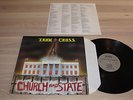 IRON CROSS LP - CHURCH AND STATE / 1987 TURMOIL RECORDS US METAL in MINT - RARE