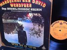 Mordechai Ben David Werdyger Sings Chassidic Nigunim Israel Lp Jewish music