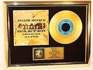 Bon Jovi, Wanted Dead Or Alive, mit Cover, Gold Record, Award, platin