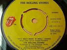 ROLLING STONES, IT'S ONLY ROCK N ROLL / THROUGH THE LONELY NIGHTS, Org Greek 7''