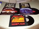Metallica Whip Lash EP,Ride the Lighting and Master of Puppets vinyl records