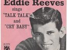 '61 Teen Buddy Holly Style EDDIE REEVES Talk, Talk/Cry Baby Nice PS M- HEAR BOTH