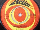 O V WRIGHT Working + Oh Baby Mine ACTION #4505 Original UK 45 R&B NORTHERN SOUL