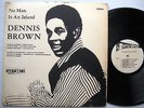 DENNIS BROWN No Man Is An Island JAMAICA press LP Silkscreen jacket Studio One 1