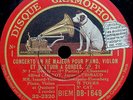 ALFRED CORTOT + THIBAUD    Chausson Concerto     HMV DB15649-53   rec.1931  RARE