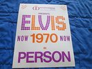 RARE ELVIS PRESLEY CONCERT PROMO PHOTO 1970