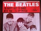 WOW SUPER RARE BEATLES WEST COAST VERSION 45 I'M HAPPY JUST TO DANCE WITH YOU