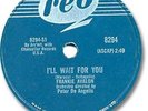 FRANKIE AVALON Rock'n Roll 78 RPM Record. I'll Wait For You. Reo 8294