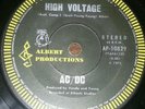 AC/DC HIGH VOLTAGE - SOUL STRIPPER.  45 RECORD 1975.