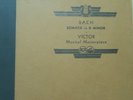 Bach Solo Violin Sonata in D Minor Adolf Busch Violin Victor Set M-133