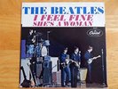 BEATLES She's a Woman / I Feel Fine West Coast Cut Sleeve in EX to NM