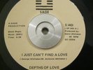 Sweet Soul 45 Depths Of Love I Just Can't Find A Love SAGE NM Rare CROSSOVER