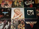 5 Van Halen LPs '78-83 all photo sleeves, DLR poster plus Sabbath/Priest/Hatchet