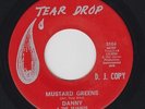 DANNY & THE TEJANOS Mustard Greens 45 on Tear Drop M- TX Funk Instrumental  HEAR