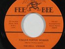 Soul Funk 45 DELL-VIKINGS Finger Poppin' Woman/Tell Me on Fee Bee VG++