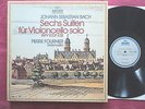 ARCHIV stereo 3 LP, BACH: 6 suites for solo cello FOURNIER, NM