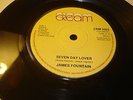 JAMES  FOUNTAIN , SEVEN DAY LOVER / MALNUTRITION  1976 CREAM RECORDS CRM 5002