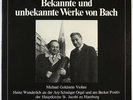 MUSICA VIVA BACH MICHAEL GOLDSTEIN WUNDERLICH WORKS FOR VIOLIN MV 30-1064 EX
