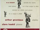 PHILIPS ED.1 MINIGROOVE MOZART GRUMIAUX HASKIL VIOLIN SONATAS A 00338 L AS NEW