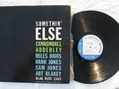 SOMETHIN ELSE CANNONBALL ADDERLEY, MILES DAVIS, BLP 1595,W. 63rd,DG,Mono,LP,VG+