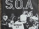 SOA- No Policy-2nd Press- Dischord Records (punk KBD Minor Threat Black Flag)