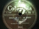 EDITH PIAF_SOUS LE CIEL DE PARIS__COL BF 703
