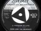 Dion & Belmonts Rare UK 45 A teenager in love EX '59 London Tri-centre Doo Wop 